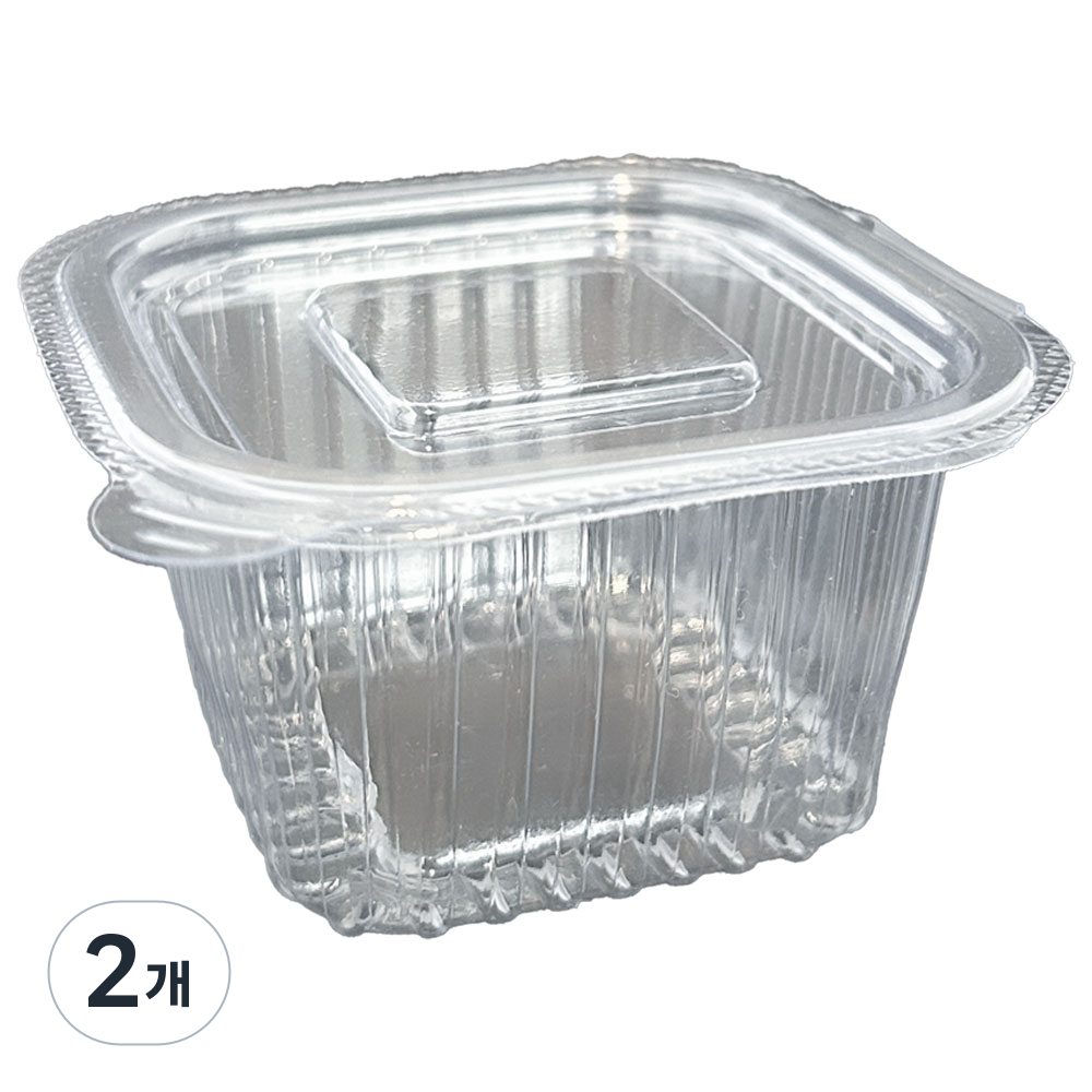 사자팩 일체형 일회용 원터치 사각 소스 용기 (대) 쌈장 새우젓 양념 투명 포장 소스컵 두쫀쿠 케이스, 2개, 100개 16,690원