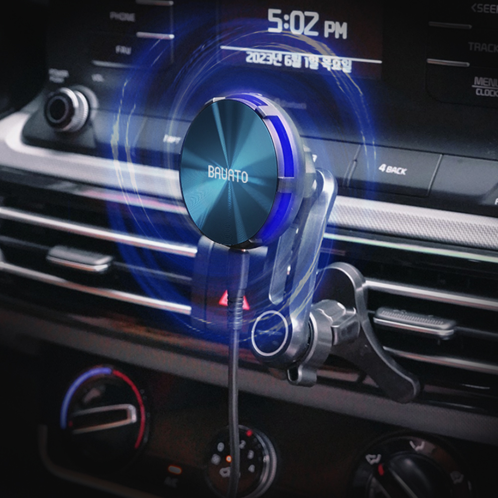 바우아토 슈퍼쿨 차량용 쿨링 맥세이프 15W 고속 무선 충전 거치대, 혼합색상, D-B-01911 29,800원