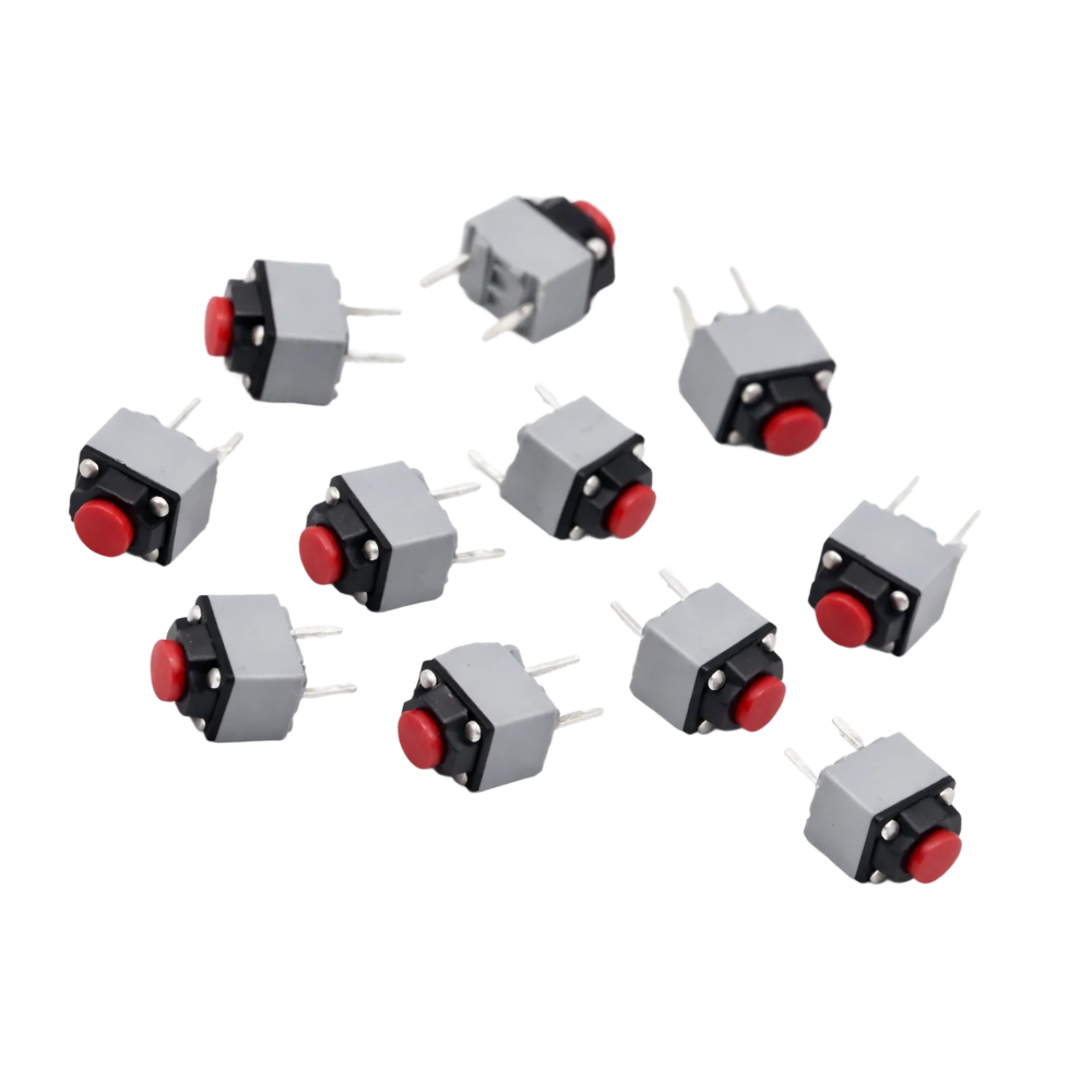 마우스 무소음 스위치 2핀 관통형 6x6x7.3mm 클릭 저소음 교체용 10개, 단일색상, TVDP21-073AR 7,100원
