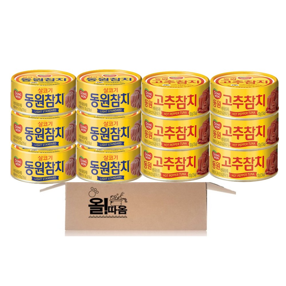동원 살코기참치 100g 6+고추참치 100g 6, 1세트, 1200g 29,810원
