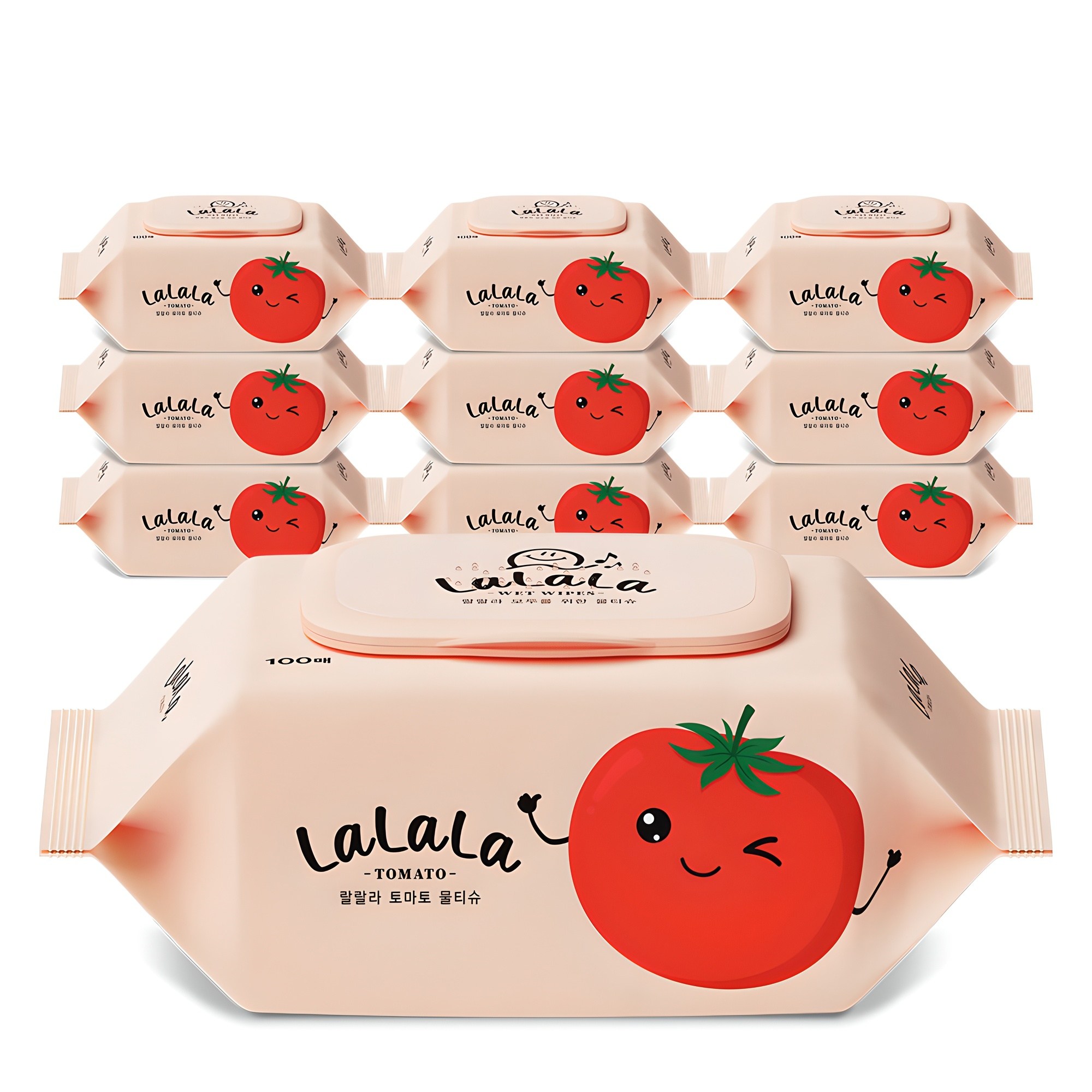 랄랄라 토마토 물티슈 캡형 10,900원