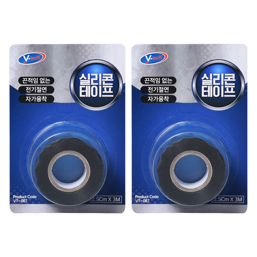 Vtech 자기융착 실리콘 테이프 흑색, 2개 7,720원