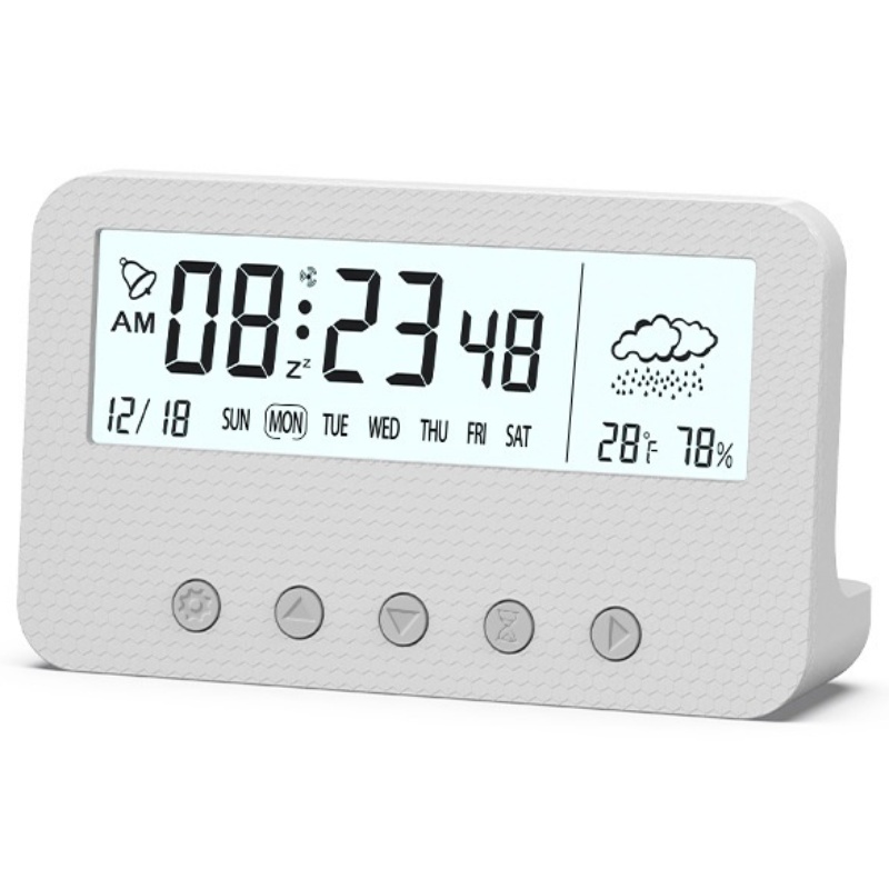 자오자오 디지털 무선 인테리어 탁상시계 온습도 날짜 달력 요일 알람 13,900원