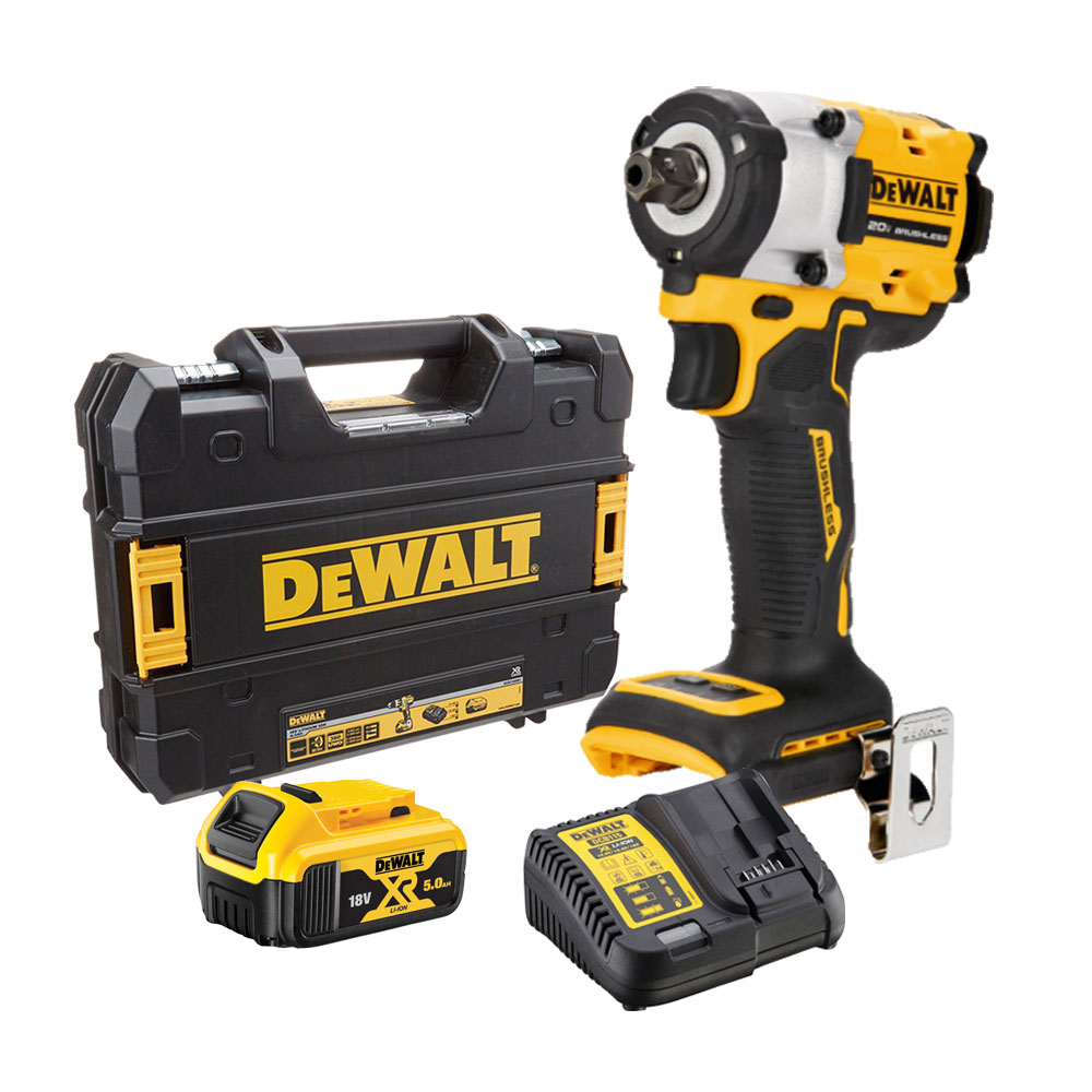 디월트 DCF922P1 20V MAX 컴팩트 임팩트렌치 5.0Ah 배터리1개 풀세트, 1개 340,750원