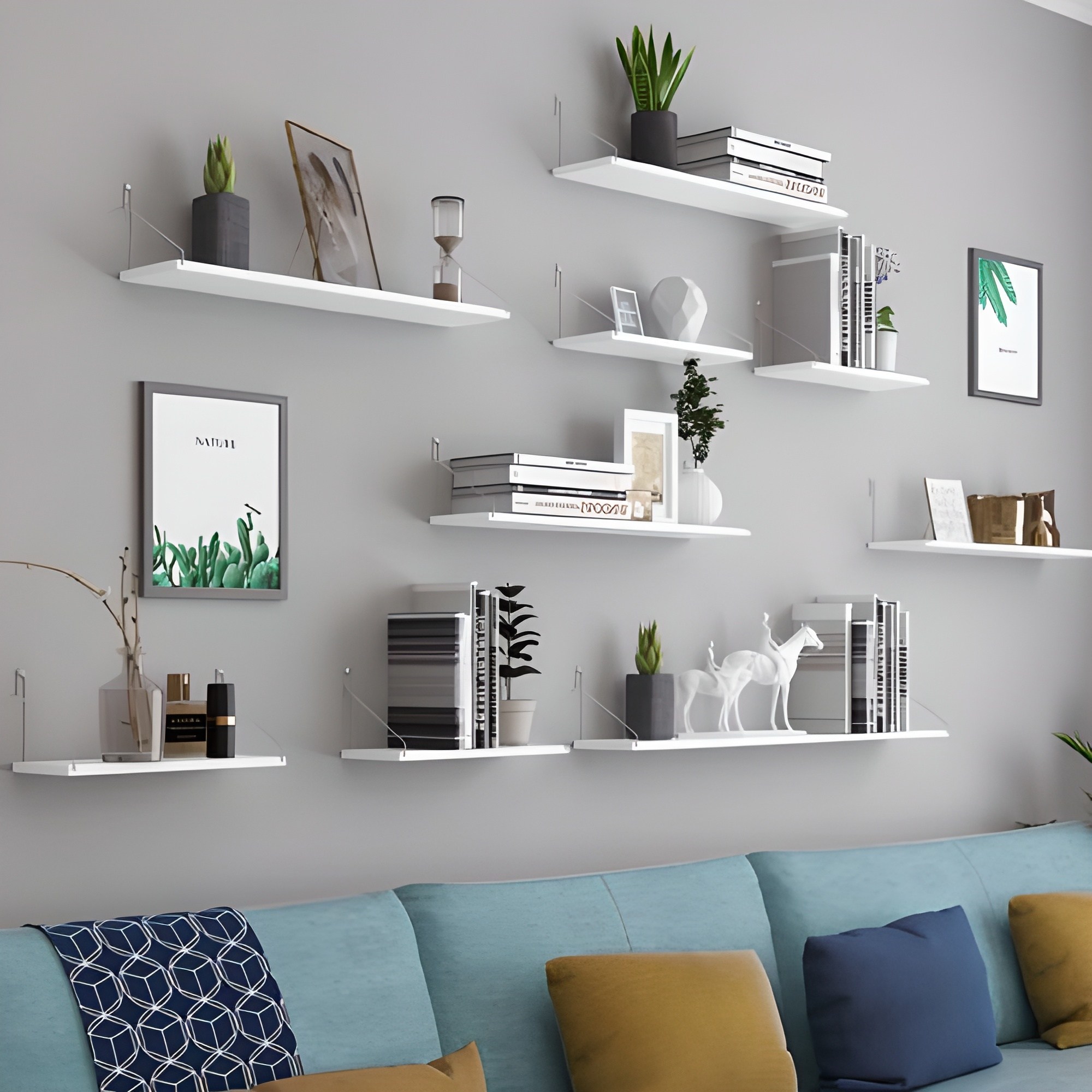 무타공마켓 못없이 인테리어 벽선반 설치세트 포함 8,850원