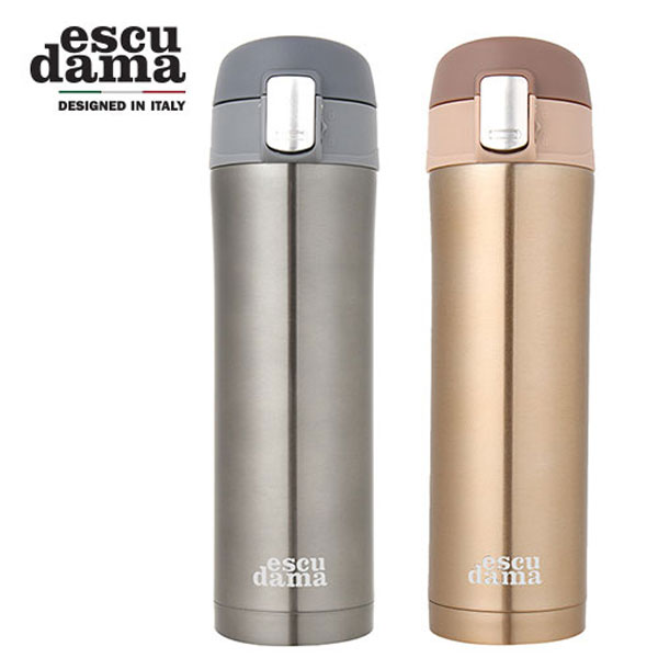차 커피 텀블러 에스쿠다마 원터치 스테인레스 보온병 보냉병 420ml, 골드, 현재상품선택 24,800원