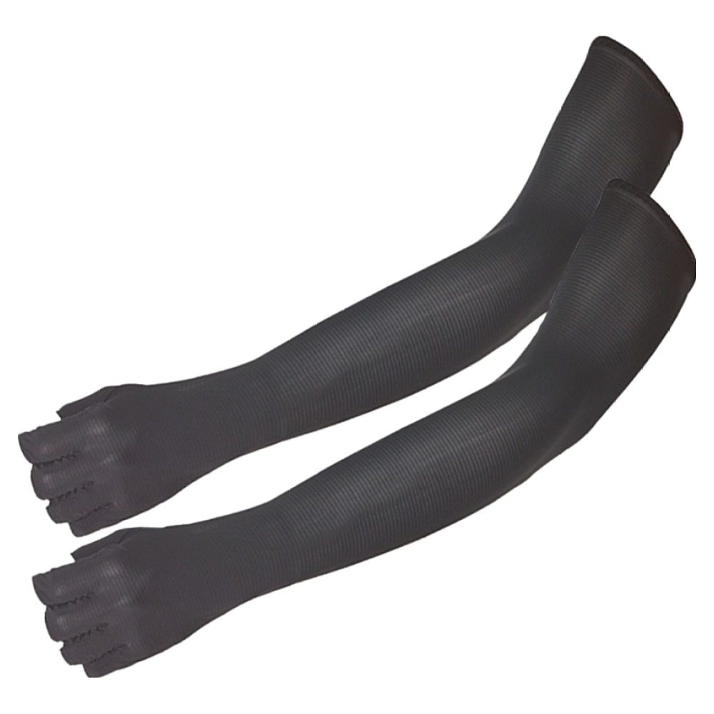 하이마운트 제코 UV차단 스트라이프 반장갑 쿨토시 양손착용세트, 블랙, 1세트 8,400원