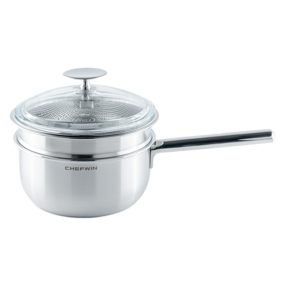 쉐프윈 인덕션 316 통5중 올인원 스마트쿠커 이유식냄비 + 유리 뚜껑 세트 83,240원