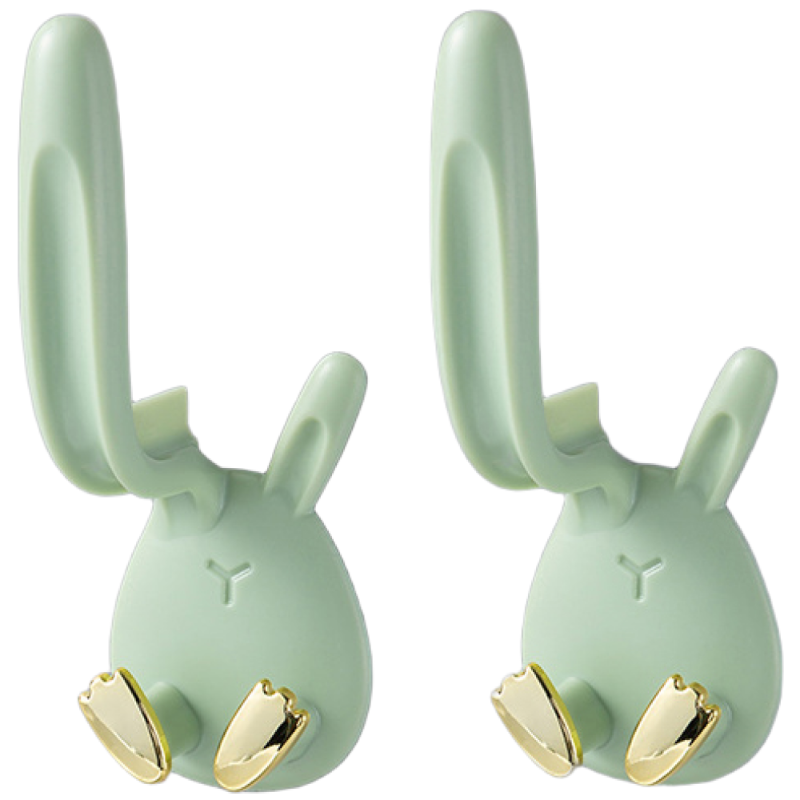 귀여운 무타공 토끼 칫솔 컵 걸이 거치대 양치 꽂이 홀더, 6개, 그린 11,240원