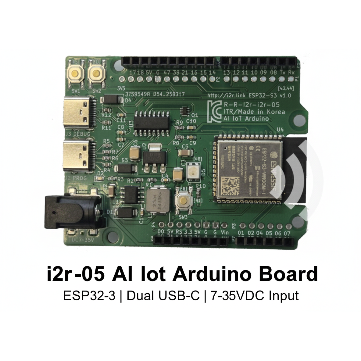 [i2r-05]  ESP32-S3  아두이노 AI IoT 개발보드 KC인증 25,000원