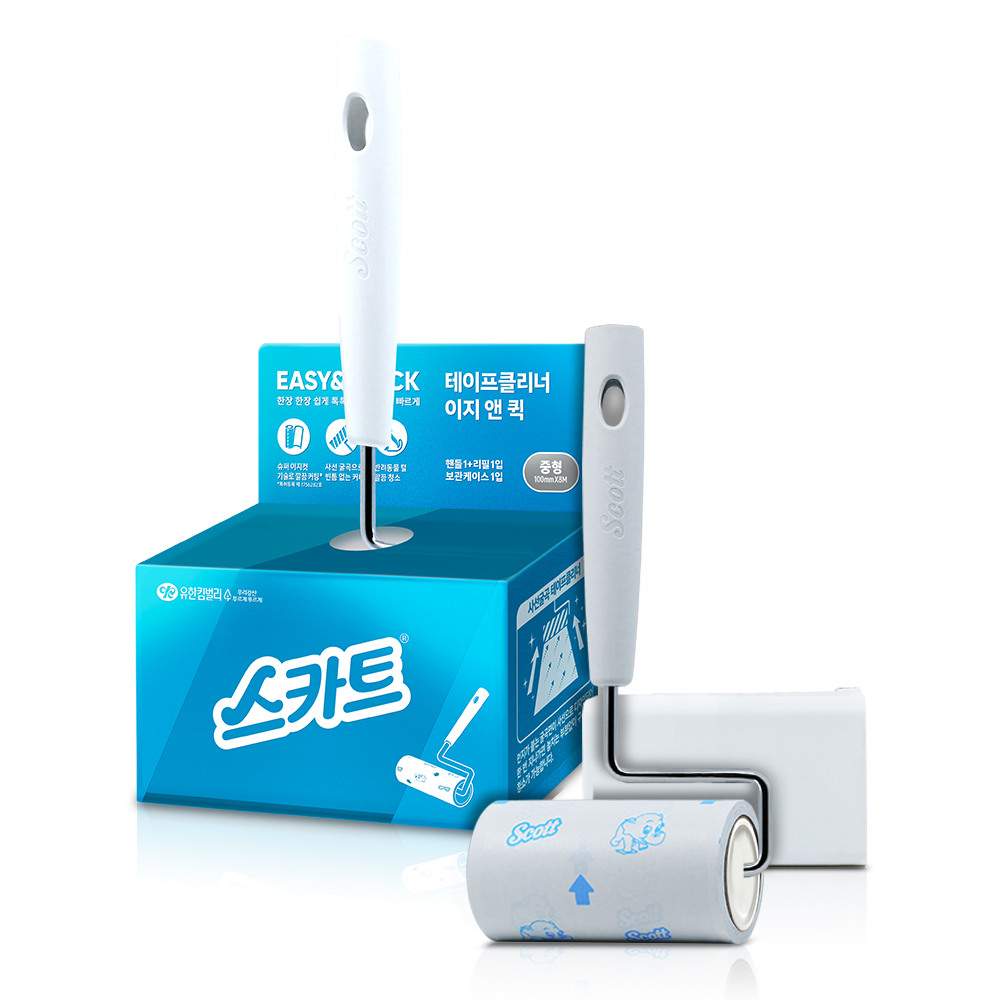 스카트 테이프클리너 이지 앤 퀵 중형 본품 + 리필 + 케이스 세트 8,130원