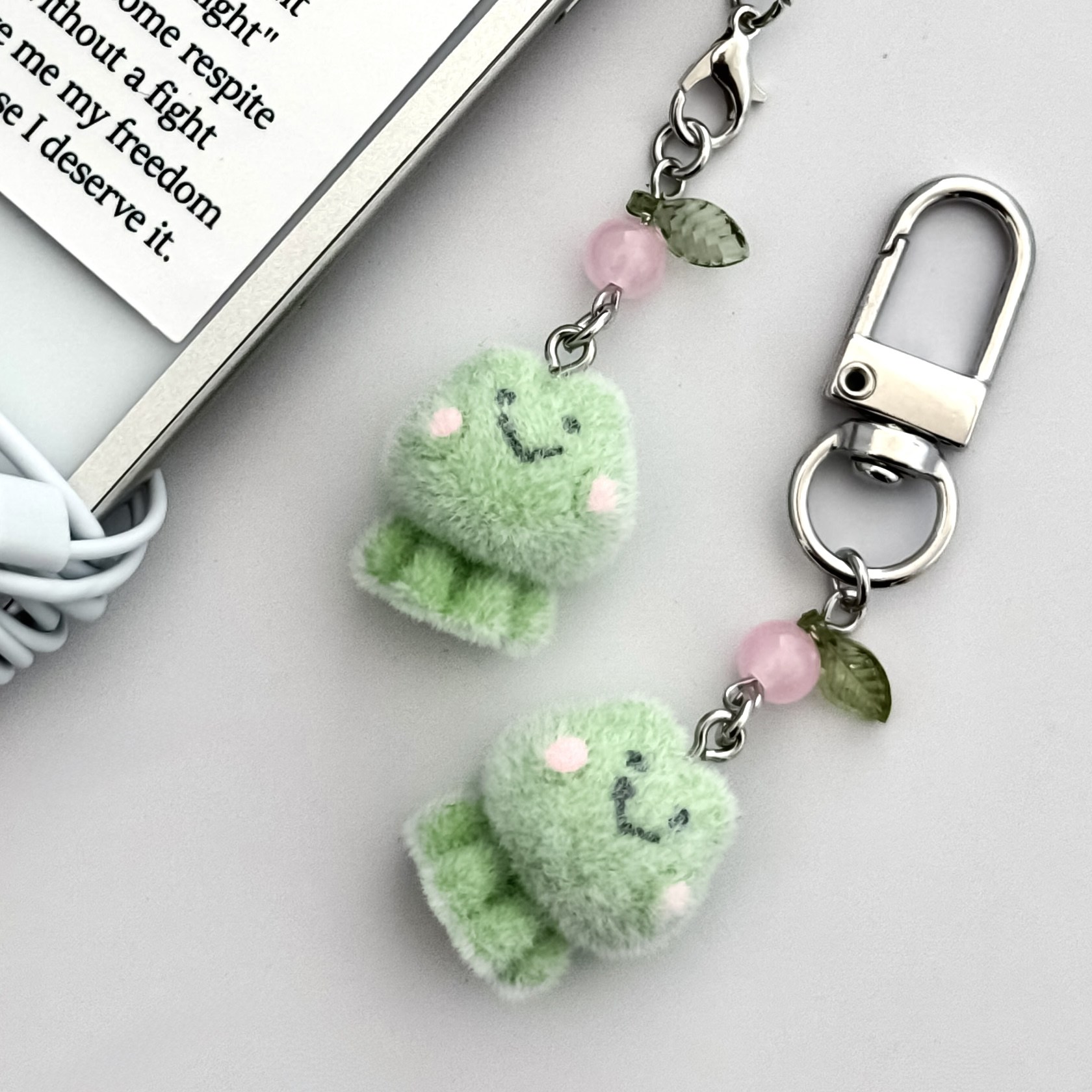 스마일 개구리 키링 스트랩 백참 4,900원