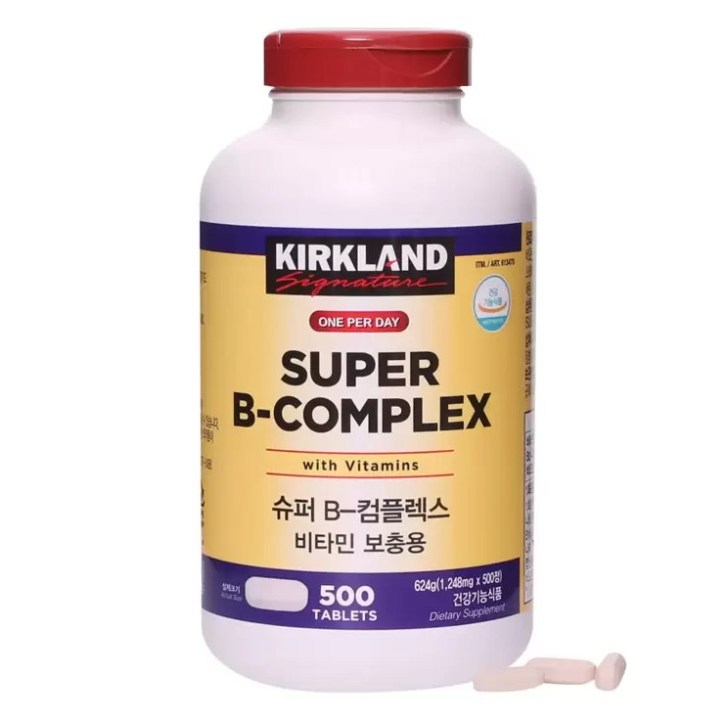 커클랜드 시그니처 슈퍼B-콤플렉스 1,248mg x 500정 90,000원