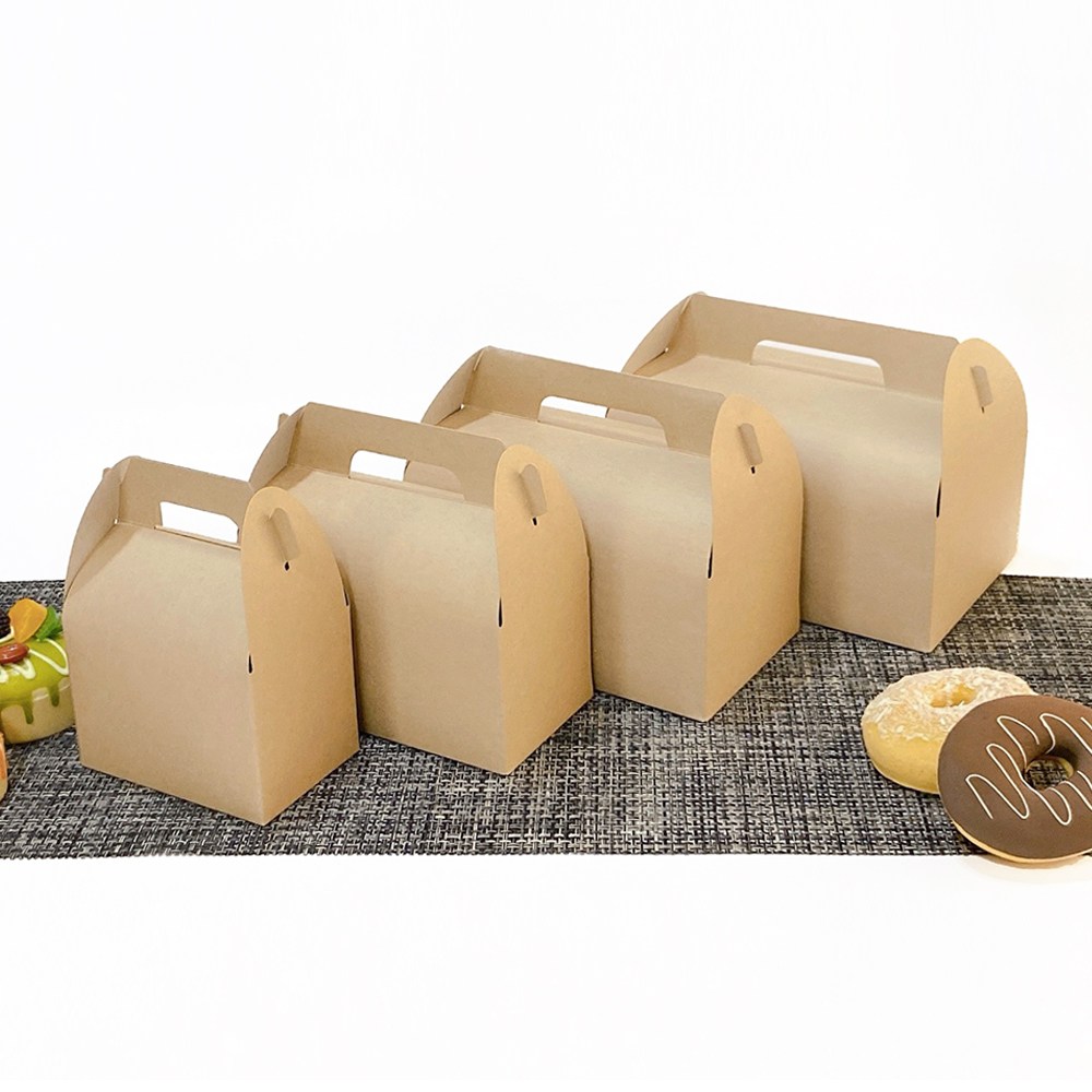 크라프트 선물상자 (특대 대 중 소) 선물포장 손잡이박스 어린이집답례품 수건포장 쿠키상자 마카롱상자 케이크 꽈배기상자 빵포장박스 떡상자 250원