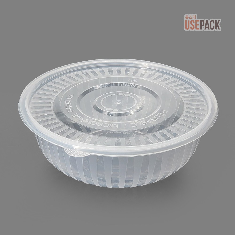 유즈팩 일회용 사출 냉면용기 대 50개 탕용기 투명 배달용기 20,600원
