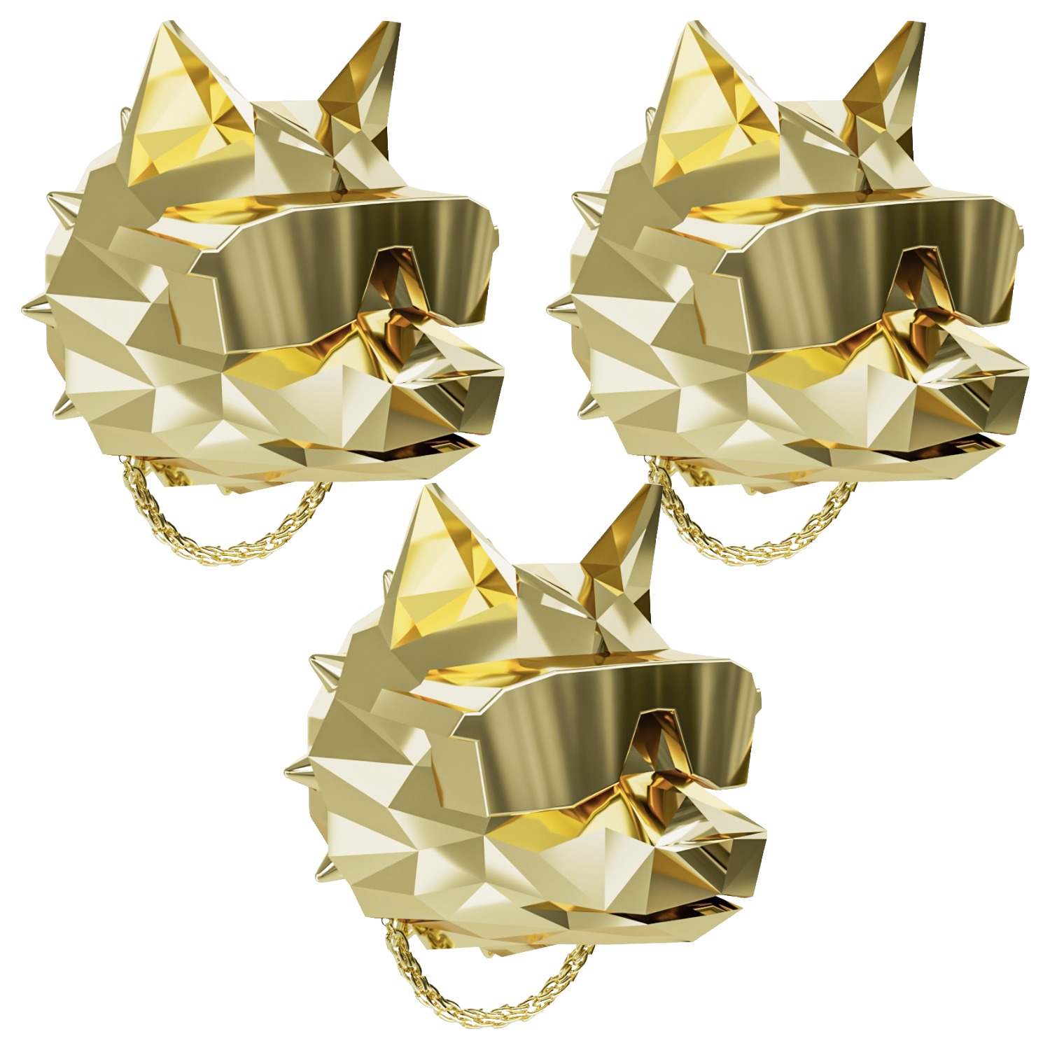 쓰리나인 힙한늑대 불독 프리미엄 디퓨저 차량용 방향제 골드, 3개, 블랙체리 82,350원