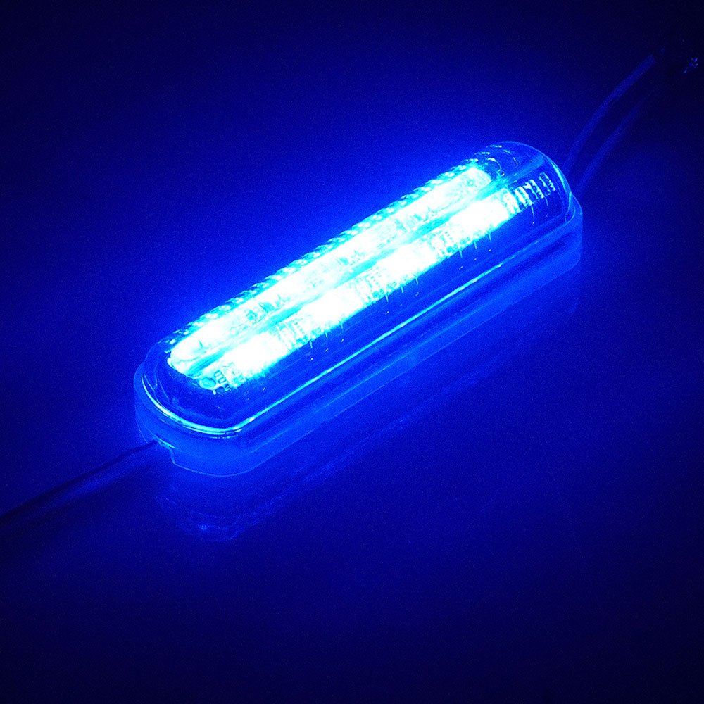 삼항LED DC12V 포커스빔LED모듈 50개 묶음 (길이8M)/크리스마스트리 인테리어 간판 등 용도, 12V용 클리어타입 블루LED, 1개 30,000원