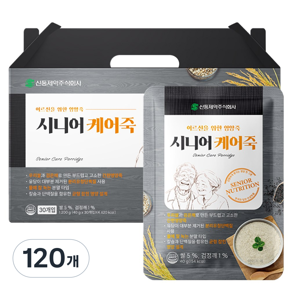 신풍제약 시니어 케어죽 영양죽 시니어죽 103,900원