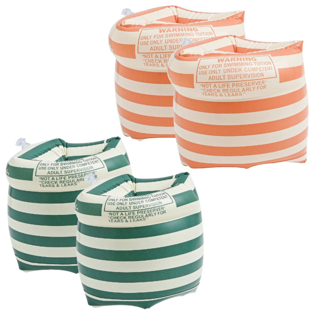 [KC인증] 로나비 프리미엄 성인 아동 공용 물놀이 암튜브 암링 1+1, 2개, 그린+오렌지 15,000원