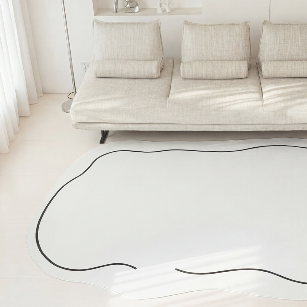 HOMEY NEST 워셔블 극세사 거실 러그 먼지없는 단모 대형 심플 카페트 바닥 패드 XT-DT 비정형 141,700원