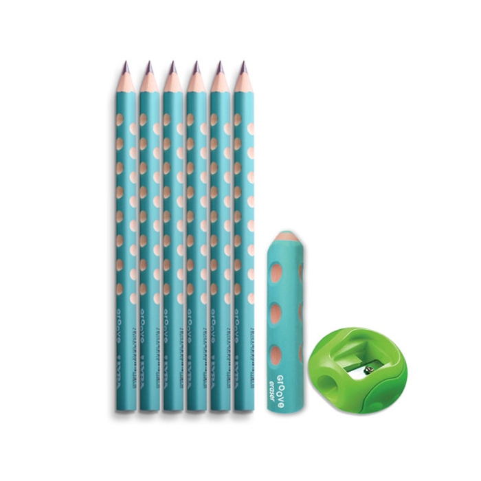 리라 그루브 점보 민트 세트 (연필 6자루, 지우개, 연필깎이) 21,000원