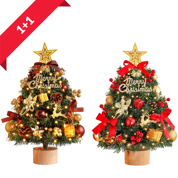 [당일출고] 1 + 1 신상 크리스마스 미니트리 프리미엄 LED 오너먼트 풀세트 빠른배송 50,000원