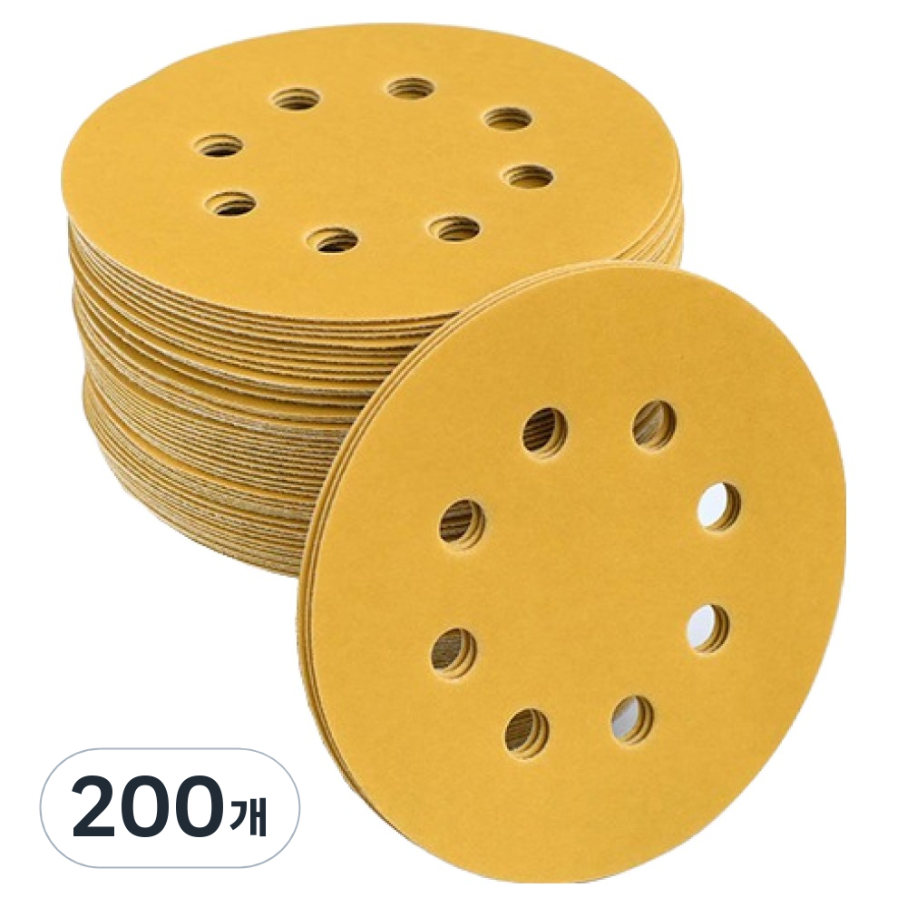 OON 8홀 원형 320방 샌딩 페이퍼 골드 125mm 39,600원