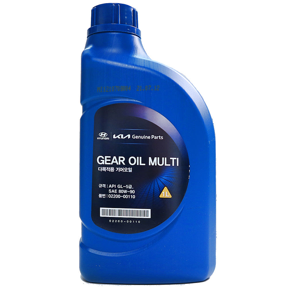 현대모비스 다목적용 기어오일 / 0220000110 / 02200 00110 / 순정부품 / API GL-5 / SAE 80W/90 5,940원