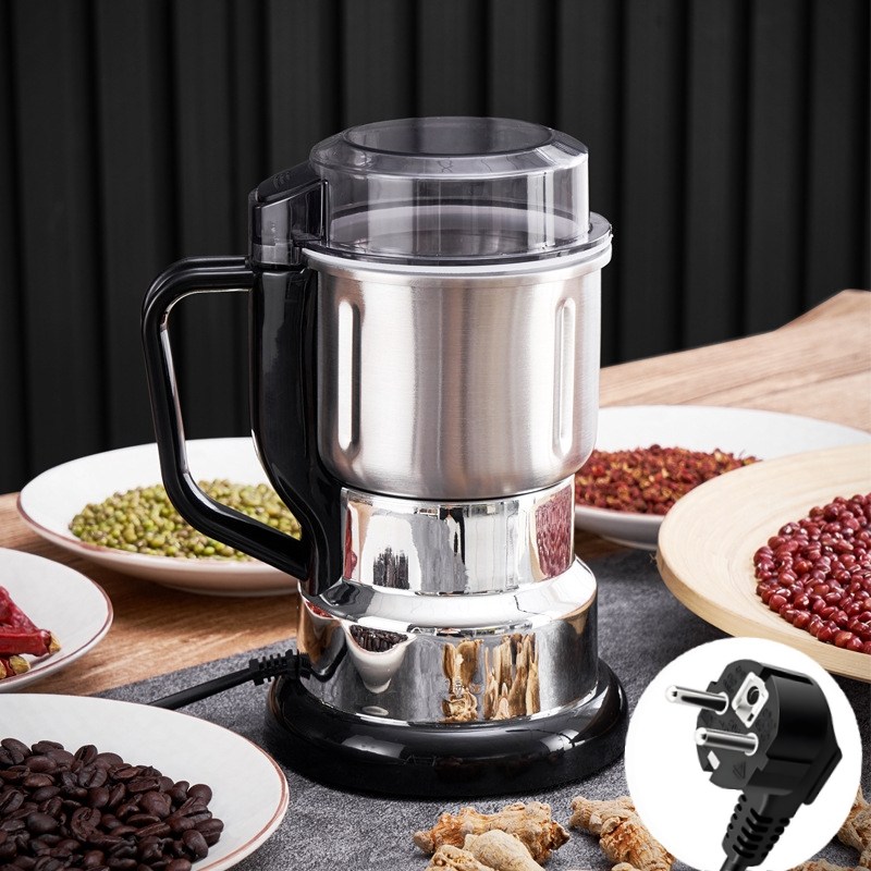 Mochae 가정용 곡물 분쇄기 전동 커피그라인더 대용량 500ml 스텐 다기능 만능다지기 커피콩 고추 약재 야채 마늘 고기 분쇄 19,800원