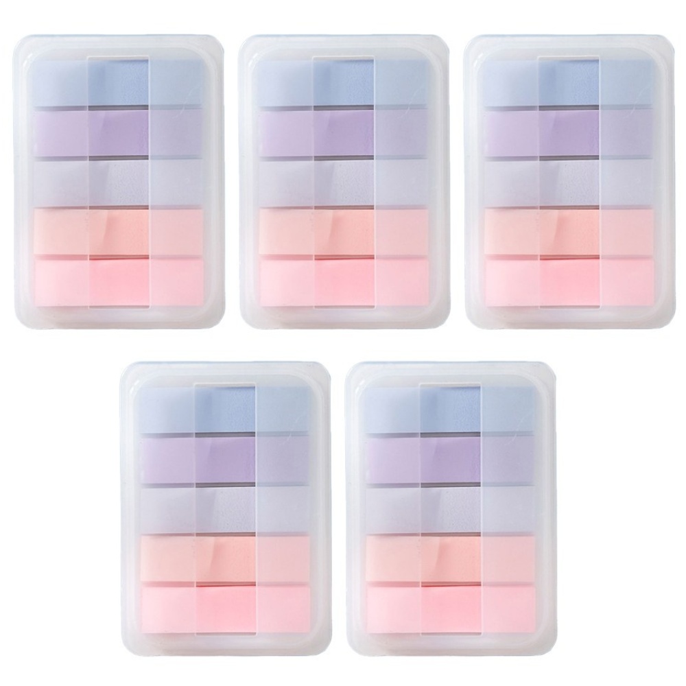 5컬러 라벨 스티커 인덱스 메모 접착메모지 팝업 디스펜서, 5개, 체리핑크퍼플 5,990원