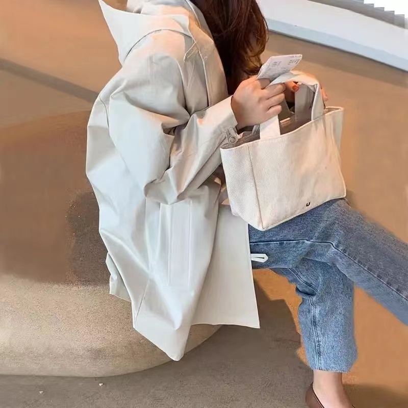 휠렉스 여성 봄 루즈핏 트렌치코트 베이직 롱코트 간절기 아우터 JT206 41,000원