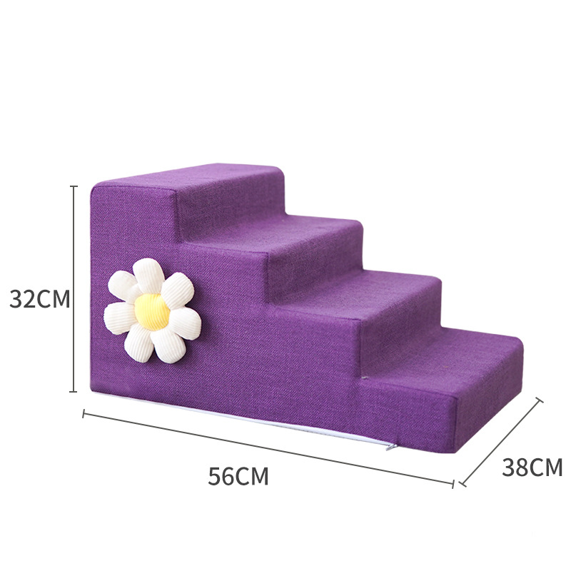 애완동물 계단 개 계단 계단 소형견 침대 오르기 사다리 침대 옆 강아지 고양이 오르기 사다리 외투 탈부착 가능 25,300원