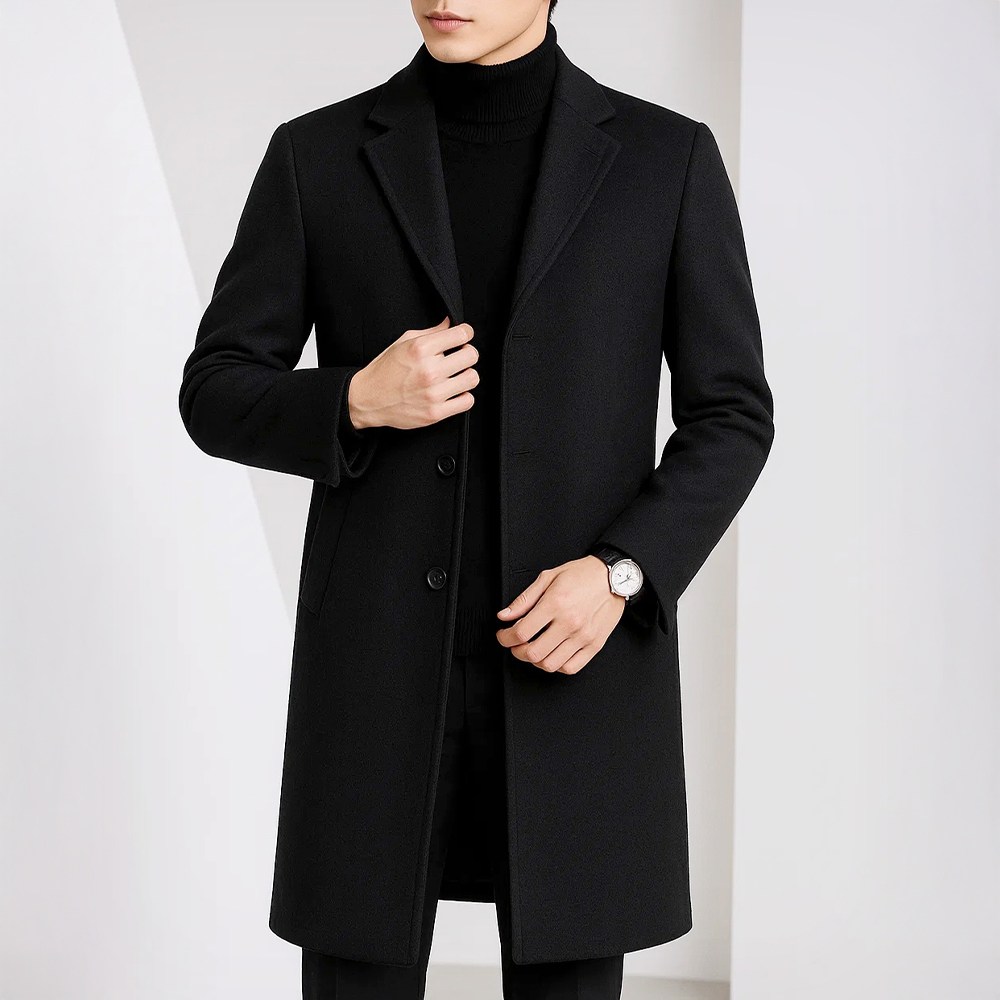 루크 남성 스탠다드 싱글 코트 베이직 반코트 스타일 빅사이즈 가을 겨울 외투 35,800원