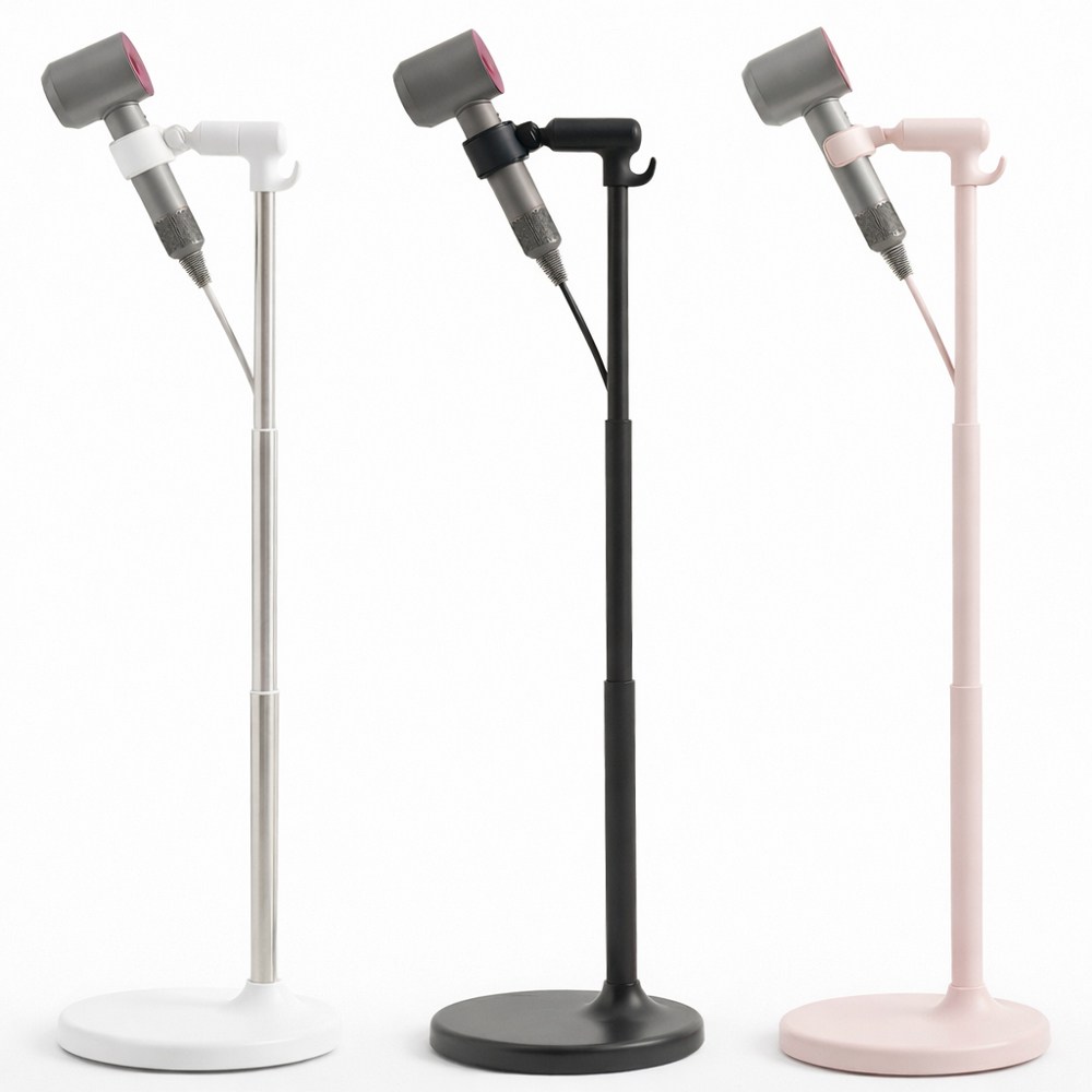 에스위두 각도 높이조절 핸즈프리 프리미엄 일체형 드라이기 거치대 스탠드, 블랙, 1개 31,980원