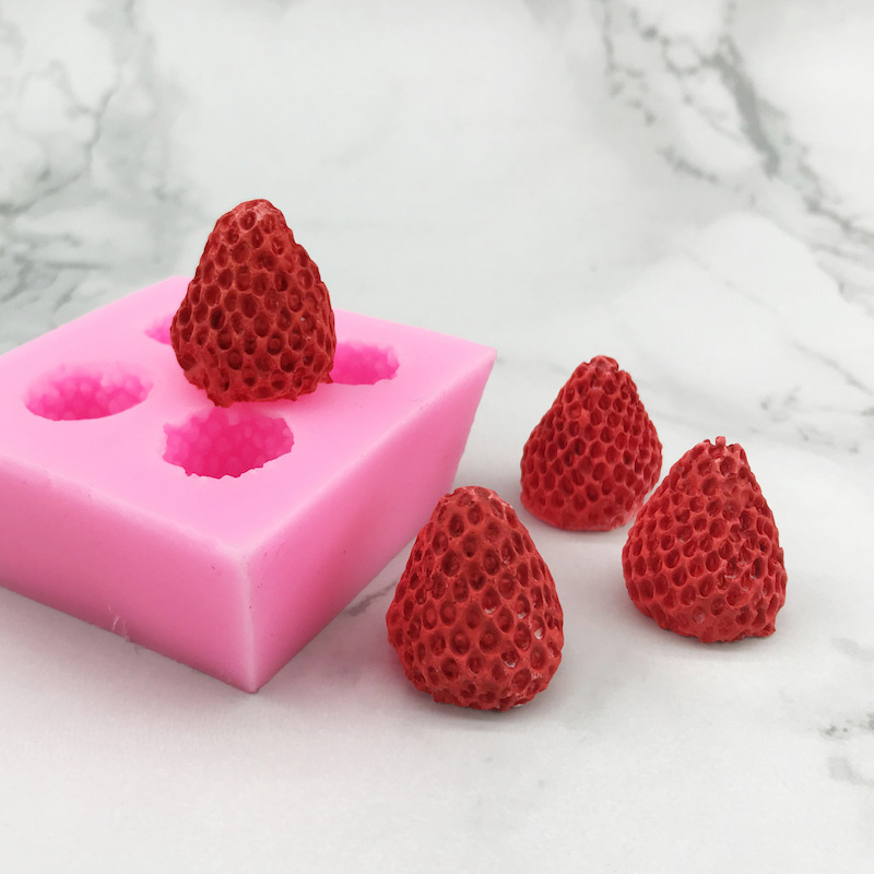 실리콘 몰드 HA_24mm딸기 4구/석고방향제 6,900원