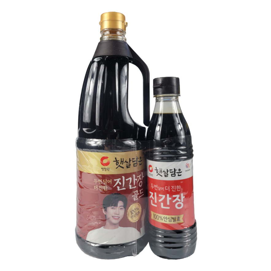 청정원 햇살담은 두번달여 더 진한 진간장 골드 1.7 + 진간장 500 세트 10,950원