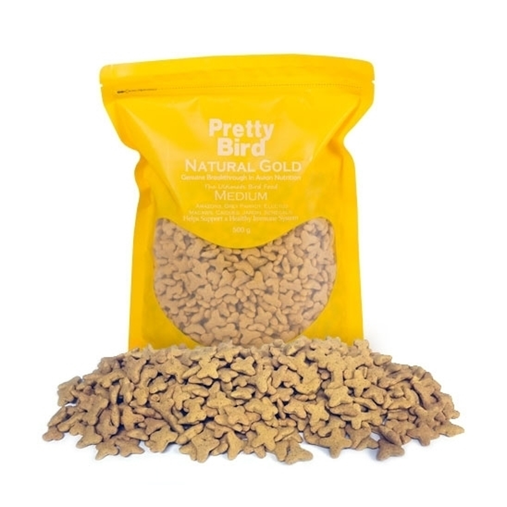프리티버드 네츄럴골드 조류사료 미디움, 500g, 1개 18,000원