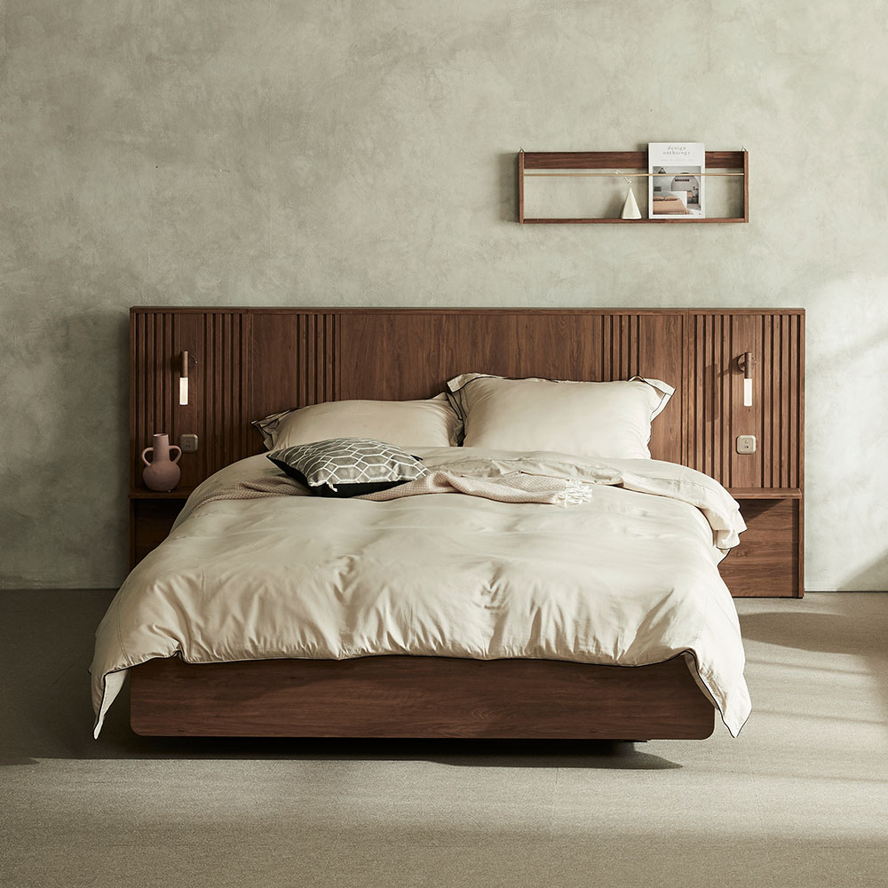 장인가구 로시 라이트 템바보드 호텔식침대 프레임 Q 329,000원