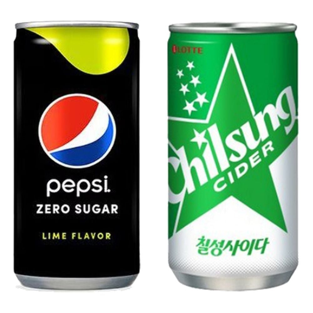 [체리쥬니] 롯데 펩시콜라 제로 190ml 18캔+ 칠성사이다 12캔 (총_ 20250403_EF 17,560원