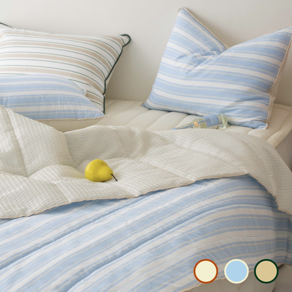 수젠하우스 롤리팝 쿨 썸머 스트라이프 시어서커 아사 여름 이불 침구 145,600원