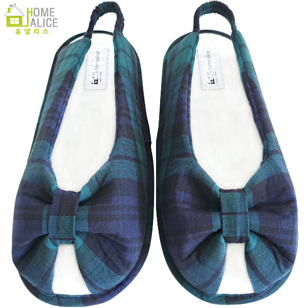 블랙와치 그린체크 앞트임 덧신 토오픈 어린이집 보육교사 유치원 8,700원