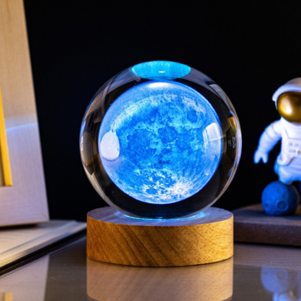 앞날창창 감성 LED 모던 수정구슬 침실 무드등 6cm, 달 8,390원