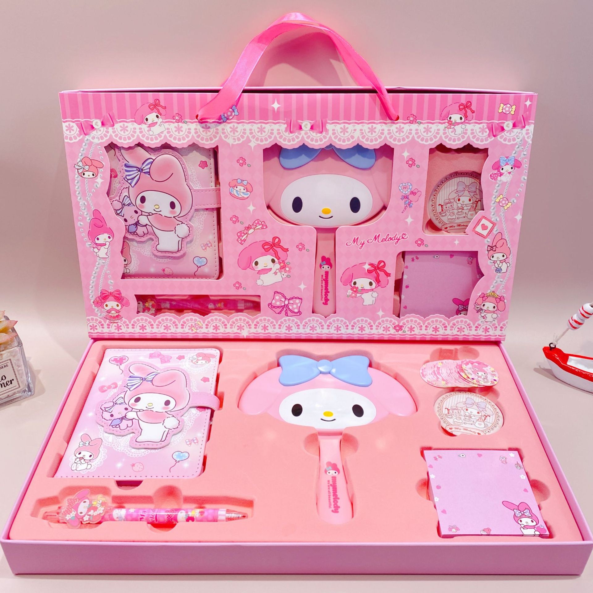 산리오 문구세트 다이어리 꾸미기 거울 빗  신학기 노트 문구 17,720원