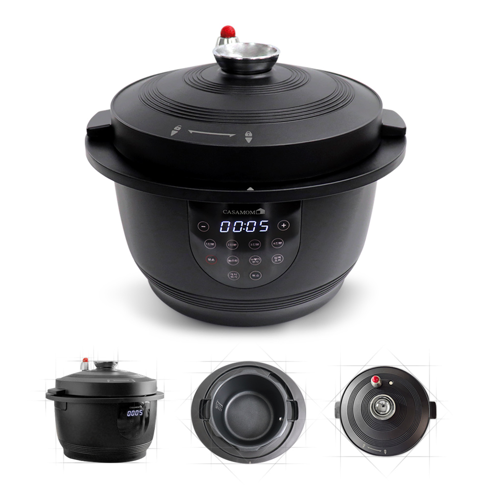 까사맘 전기 압력밥솥 가마솥 누룽지 돌솥 1~4인용 냄비밥 5분 압력솥, 1개 129,000원