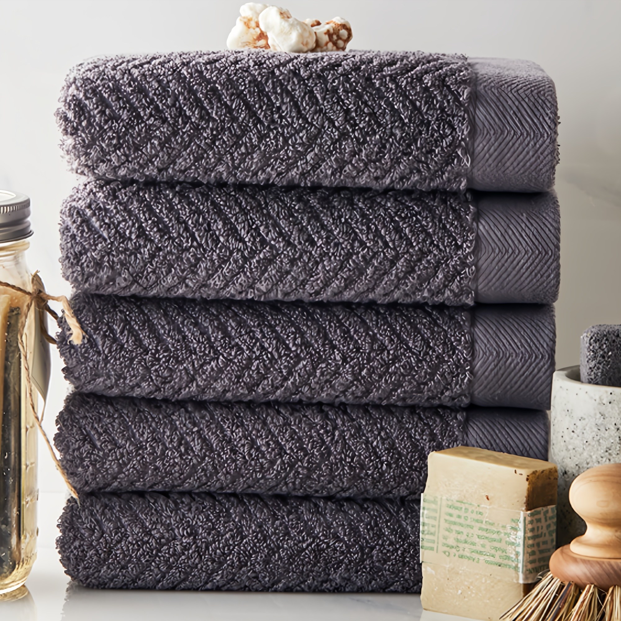 소프트터치 헤링본 호텔수건 200g 40수 코마사 21,400원