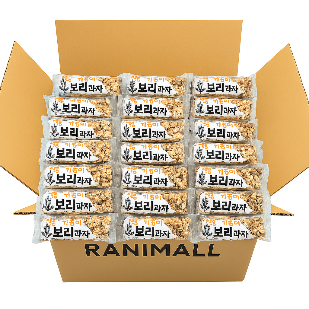 라니몰 보리과자 대용량 50개 달콤 고소한 전통과자 간식 개별포장 업소용 17,900원