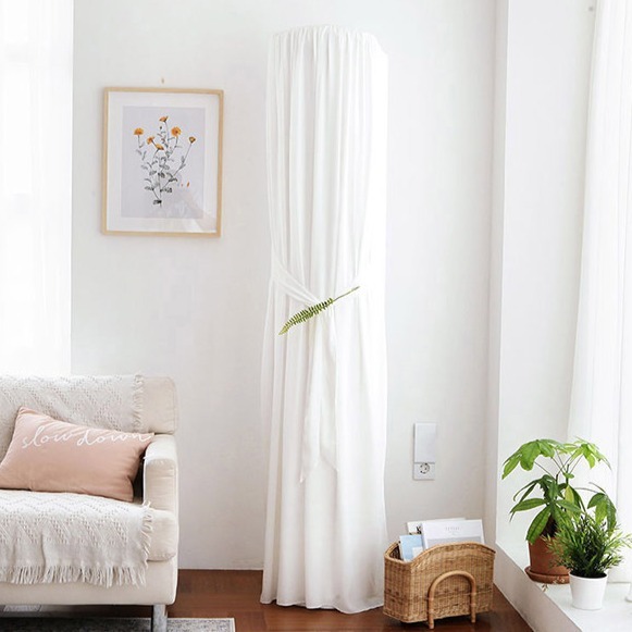 쁘리엘르 베일 쉬폰 삼중직 스판 에어컨커버 19,650원