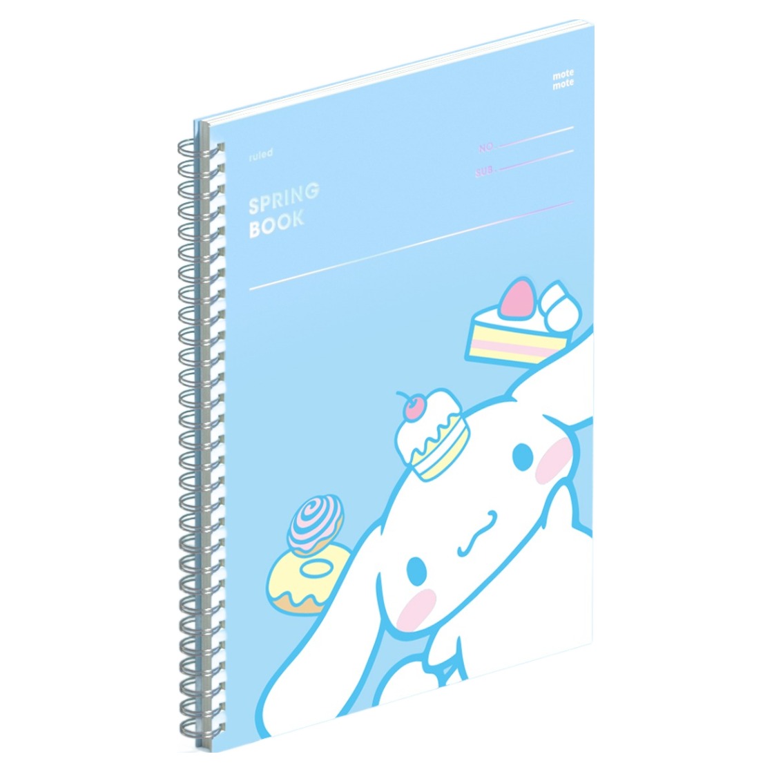 모트모트 산리오캐릭터즈 스프링 노트, 룰드시나모롤, 1개 5,340원