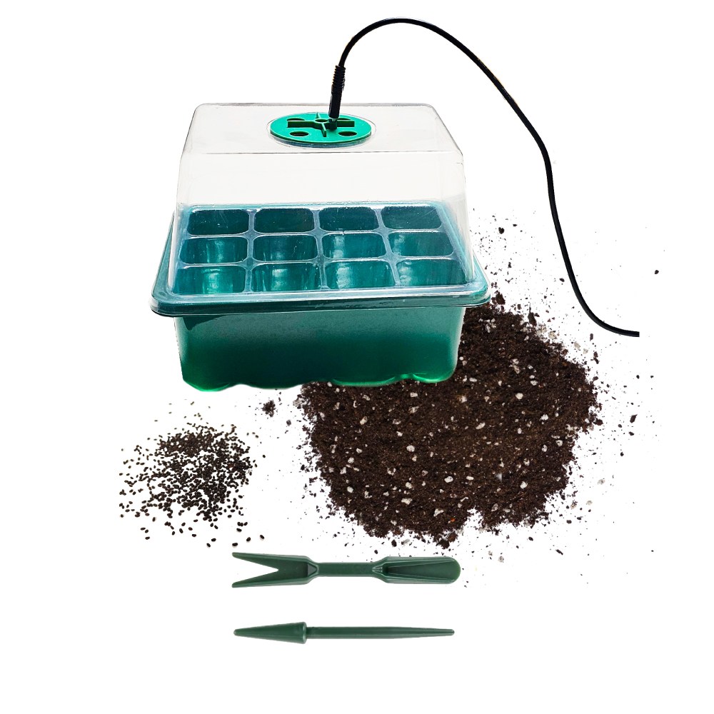 LED 식물재배 온실 키트 (상토/바질씨앗 포함), 1개 7,500원