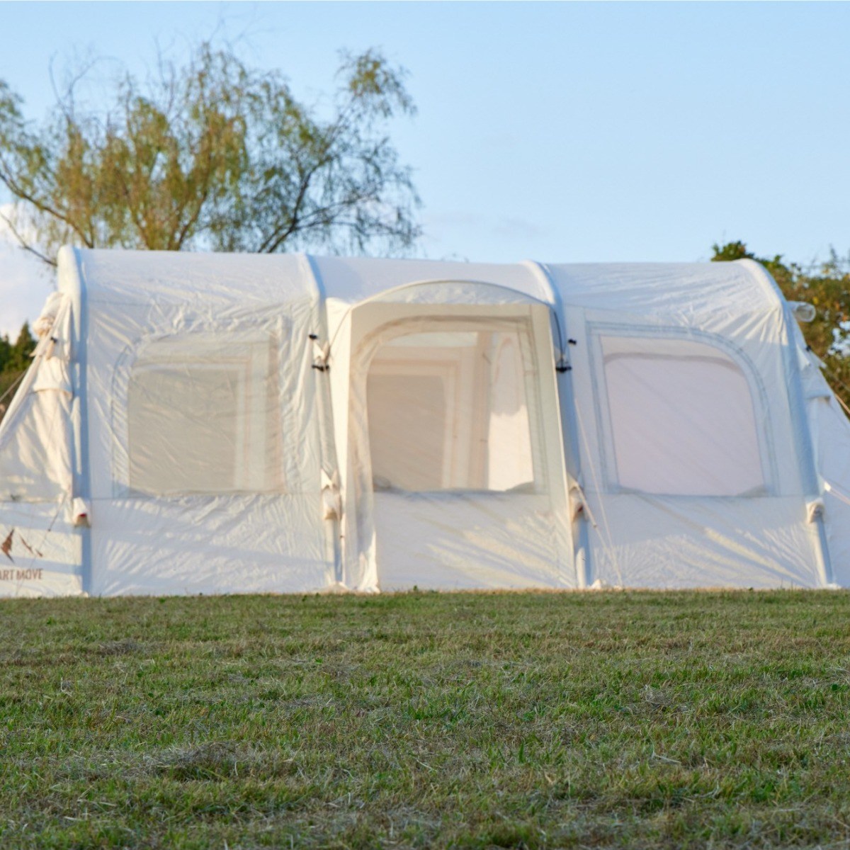 [추석 기간한정 파격할인]스마트무브 리빙쉘 에어텐트 터널형 에어텐트 5~6인용 <리뷰작성시 루프+PU창+이너텐트+그라운드시트 풀세트 증정>, 밀크 아이보리 풀세트 799,000원